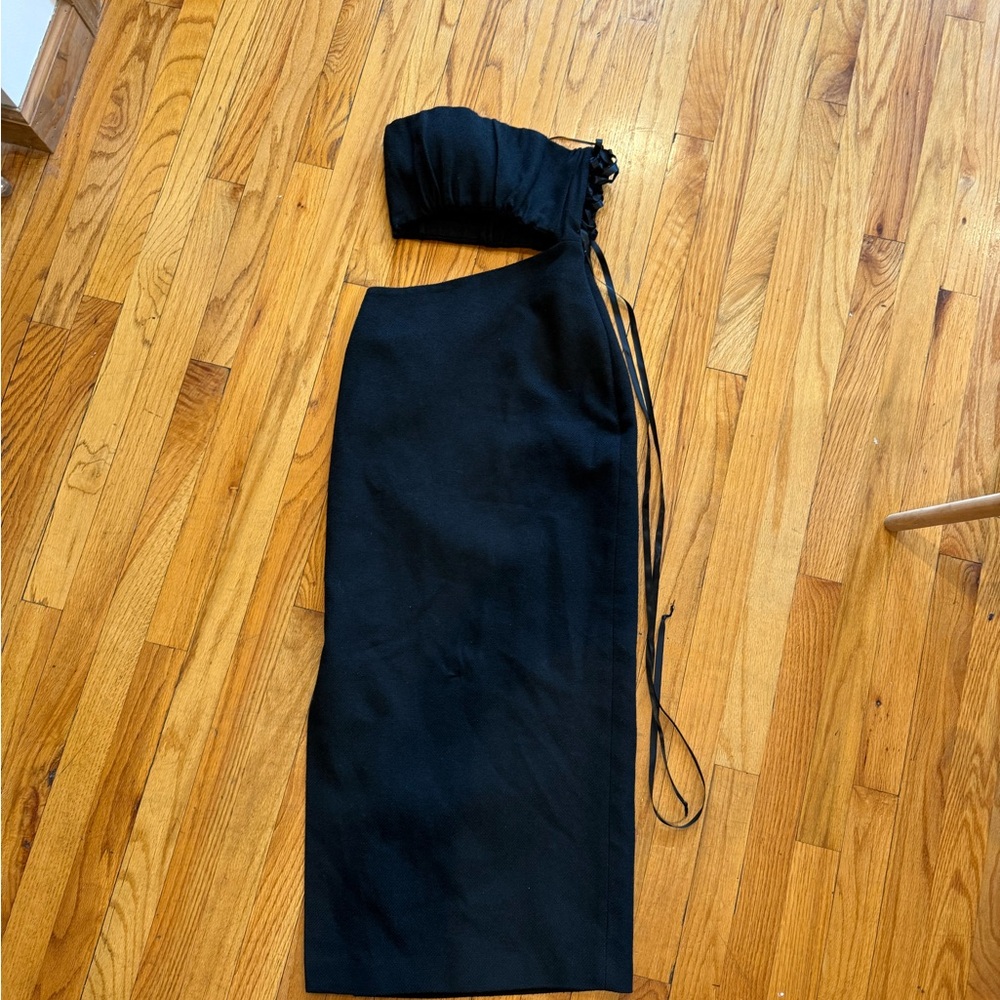 SIR the label asymmetrical Cutout Midi dress